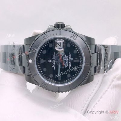 Copy Rolex Bamford Submariner Black Watch  Movement